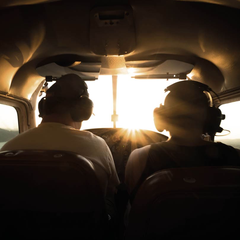 Flight over Columbia River
